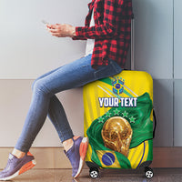 Personalized Brazil Football 2026 Luggage Cover Born for Glory Let Champions Rise