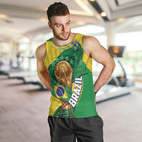 Personalized Brazil Football 2026 Men Tank Top Born for Glory Let Champions Rise
