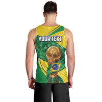 Personalized Brazil Football 2026 Men Tank Top Born for Glory Let Champions Rise