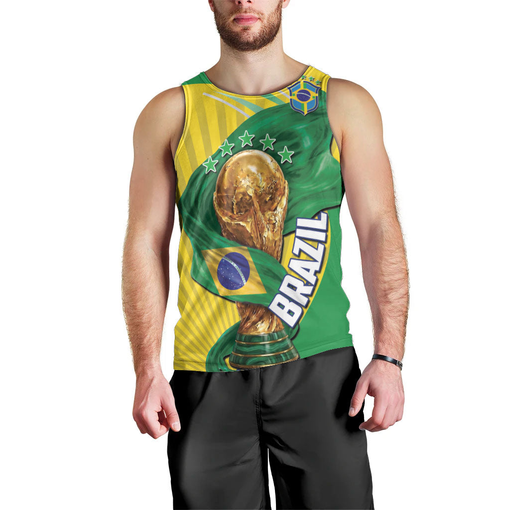 Personalized Brazil Football 2026 Men Tank Top Born for Glory Let Champions Rise