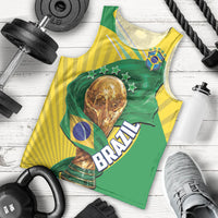 Personalized Brazil Football 2026 Men Tank Top Born for Glory Let Champions Rise