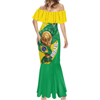 Personalized Brazil Football 2026 Mermaid Dress Born for Glory Let Champions Rise