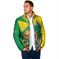 Personalized Brazil Football 2026 Padded Jacket Born for Glory Let Champions Rise