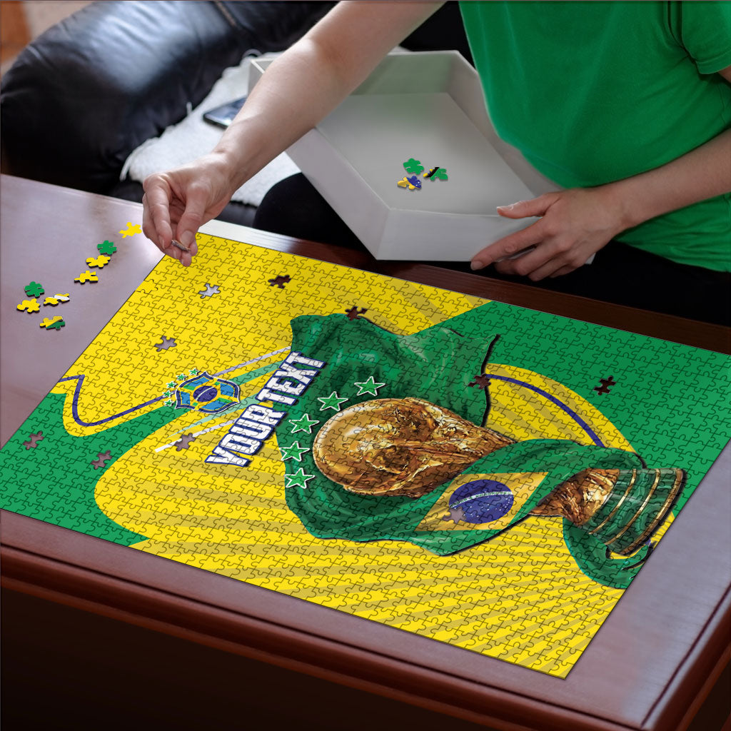 Personalized Brazil Football 2026 Puzzle Born for Glory Let Champions Rise