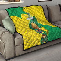 Personalized Brazil Football 2026 Quilt Born for Glory Let Champions Rise