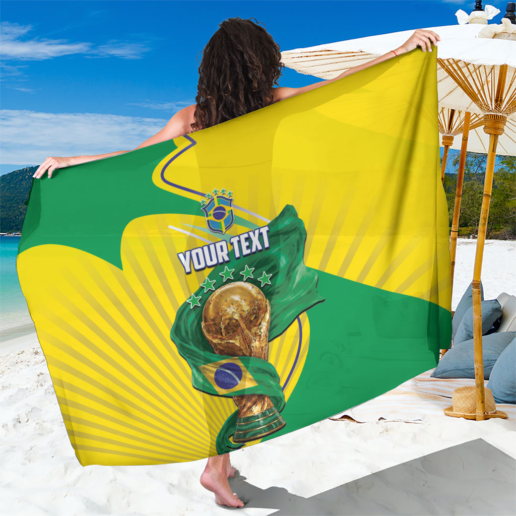 Personalized Brazil Football 2026 Sarong Born for Glory Let Champions Rise