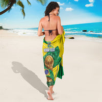 Personalized Brazil Football 2026 Sarong Born for Glory Let Champions Rise