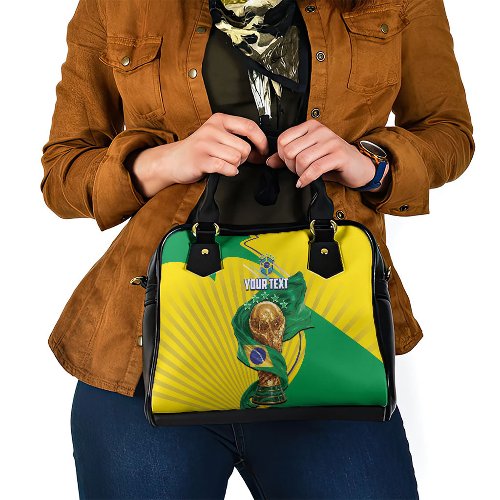Personalized Brazil Football 2026 Shoulder Handbag Born for Glory Let Champions Rise
