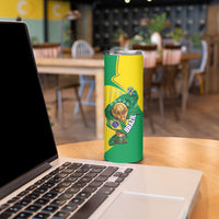 Personalized Brazil Football 2026 Skinny Tumbler Born for Glory Let Champions Rise