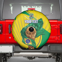 Personalized Brazil Football 2026 Spare Tire Cover Born for Glory Let Champions Rise