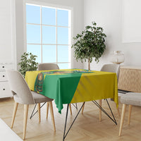 Personalized Brazil Football 2026 Tablecloth Born for Glory Let Champions Rise
