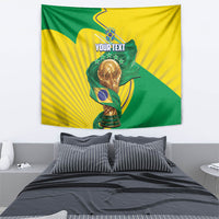 Personalized Brazil Football 2026 Tapestry Born for Glory Let Champions Rise