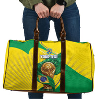 Personalized Brazil Football 2026 Travel Bag Born for Glory Let Champions Rise