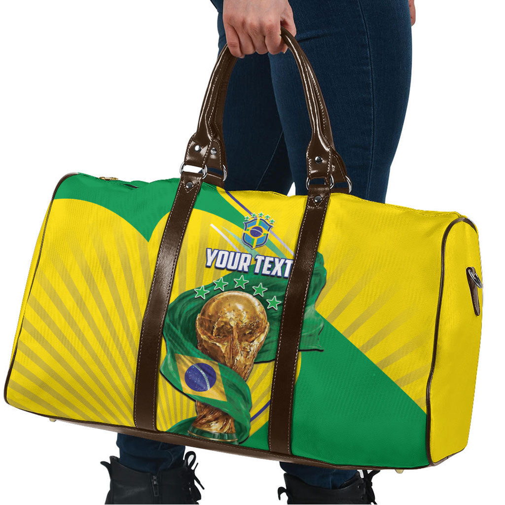 Personalized Brazil Football 2026 Travel Bag Born for Glory Let Champions Rise