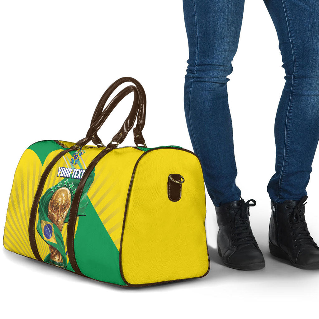 Personalized Brazil Football 2026 Travel Bag Born for Glory Let Champions Rise