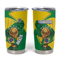 Personalized Brazil Football 2026 Tumbler Cup Born for Glory Let Champions Rise