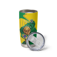 Personalized Brazil Football 2026 Tumbler Cup Born for Glory Let Champions Rise
