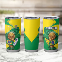 Personalized Brazil Football 2026 Tumbler Cup Born for Glory Let Champions Rise