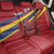 Personalized National Flag Of Romania Day Back Car Seat Cover Coat of arms