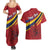 Personalized National Flag Of Romania Day Couples Matching Summer Maxi Dress and Hawaiian Shirt Coat of arms