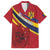 Personalized National Flag Of Romania Day Family Matching Long Sleeve Bodycon Dress and Hawaiian Shirt Coat of arms