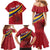 Personalized National Flag Of Romania Day Family Matching Mermaid Dress and Hawaiian Shirt Coat of arms