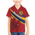 Personalized National Flag Of Romania Day Family Matching Mermaid Dress and Hawaiian Shirt Coat of arms