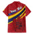 Personalized National Flag Of Romania Day Family Matching Off Shoulder Maxi Dress and Hawaiian Shirt Coat of arms