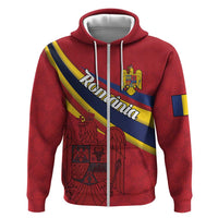 Personalized National Flag Of Romania Day Hoodie Coat of arms