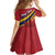 Personalized National Flag Of Romania Day Kid Short Sleeve Dress Coat of arms