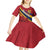 Personalized National Flag Of Romania Day Kid Short Sleeve Dress Coat of arms