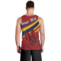 Personalized National Flag Of Romania Day Men Tank Top Coat of arms