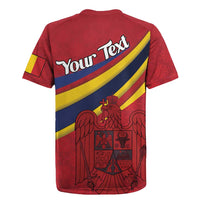 Personalized National Flag Of Romania Day Rugby Jersey Coat of arms