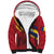 Personalized National Flag Of Romania Day Sherpa Hoodie Coat of arms