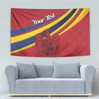 Personalized National Flag Of Romania Day Tapestry Coat of arms