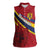 Personalized National Flag Of Romania Day Women Sleeveless Polo Shirt Coat of arms