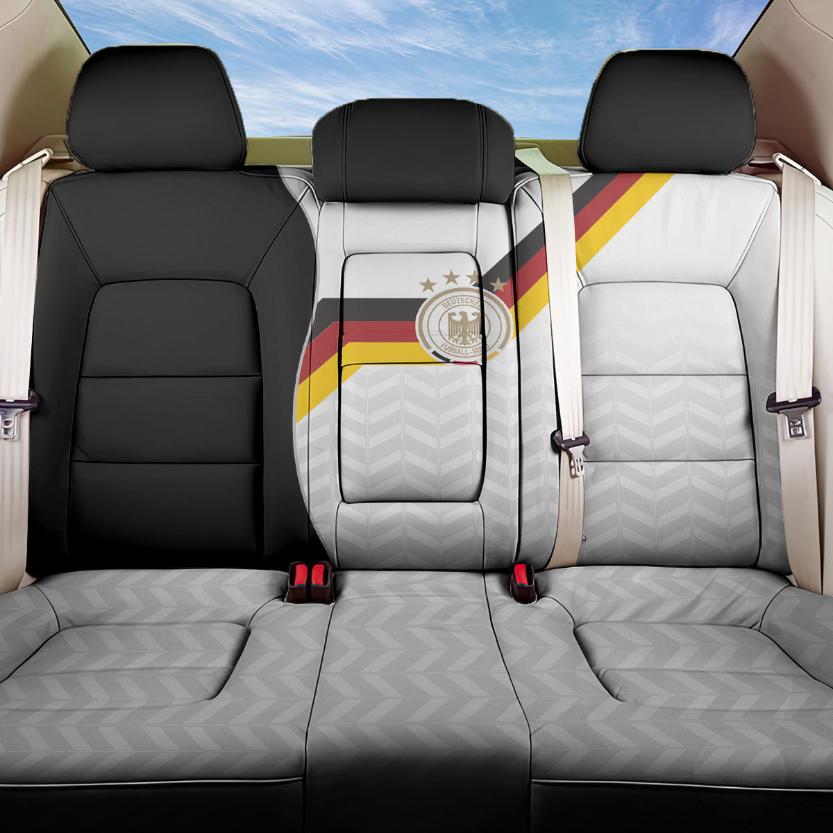 Germany Football Back Car Seat Cover Black Eagle Glory 2026 Fan Edition