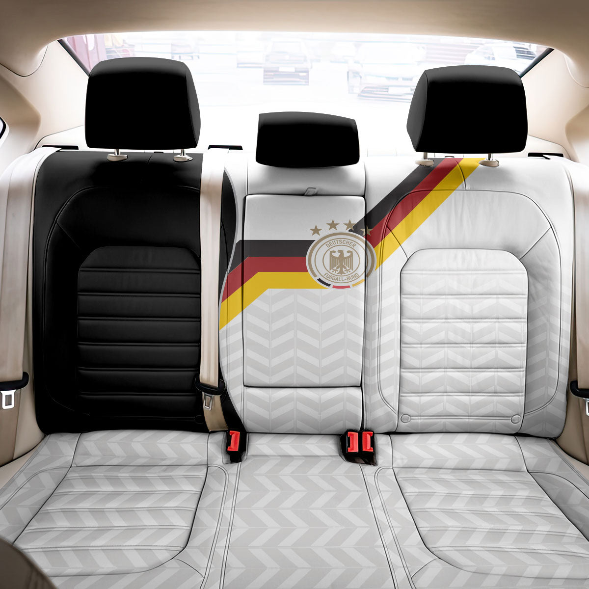 Germany Football Back Car Seat Cover Black Eagle Glory 2026 Fan Edition
