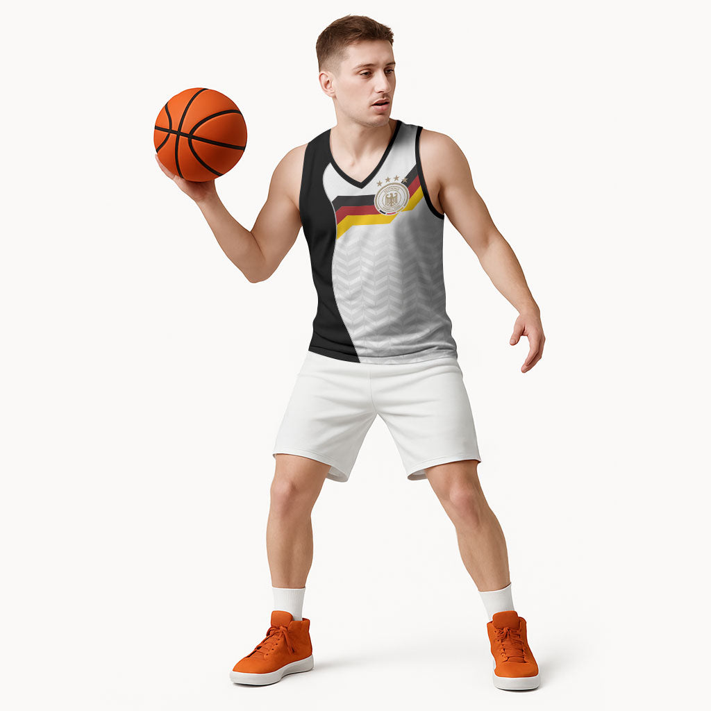 Custom Germany Football Basketball Jersey Black Eagle Glory 2026 Fan Edition