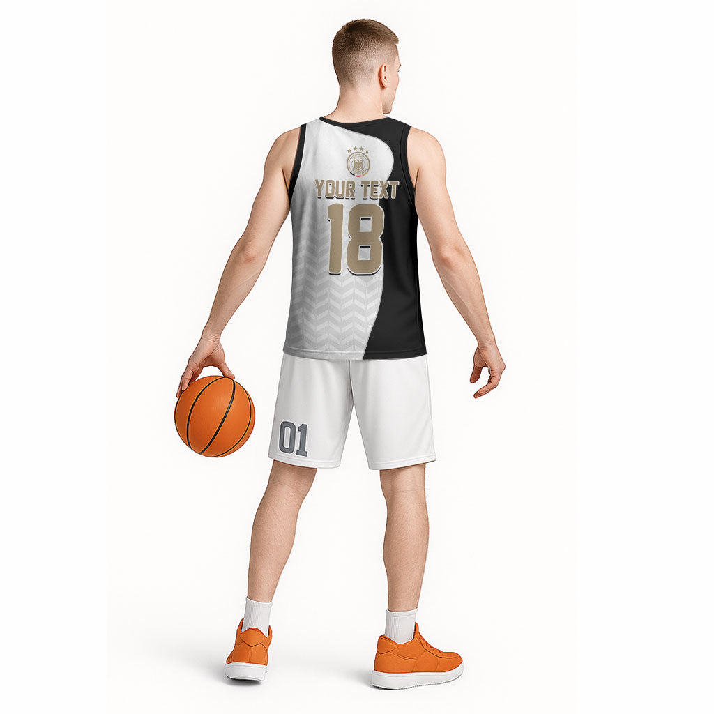 Custom Germany Football Basketball Jersey Black Eagle Glory 2026 Fan Edition