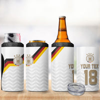 Custom Germany Football 4 in 1 Can Cooler Tumbler Black Eagle Glory 2026 Fan Edition