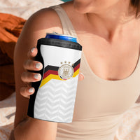 Custom Germany Football 4 in 1 Can Cooler Tumbler Black Eagle Glory 2026 Fan Edition