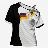 Custom Germany Football Cross Shoulder Shirt Black Eagle Glory 2026 Fan Edition