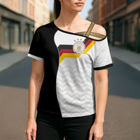 Custom Germany Football Cross Shoulder Shirt Black Eagle Glory 2026 Fan Edition