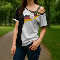 Custom Germany Football Cross Shoulder Shirt Black Eagle Glory 2026 Fan Edition
