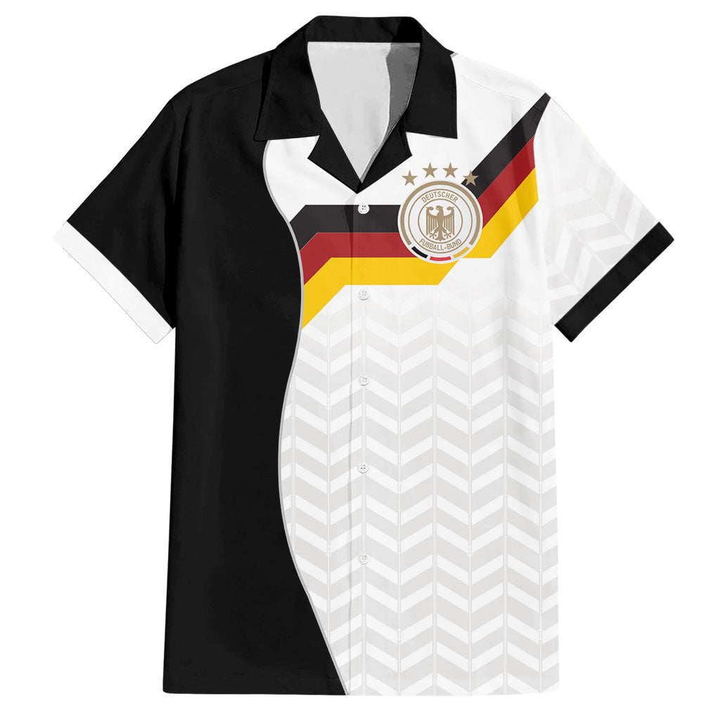 Custom Germany Football Hawaiian Shirt Black Eagle Glory 2026 Fan Edition