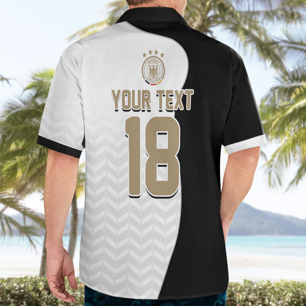 Custom Germany Football Hawaiian Shirt Black Eagle Glory 2026 Fan Edition