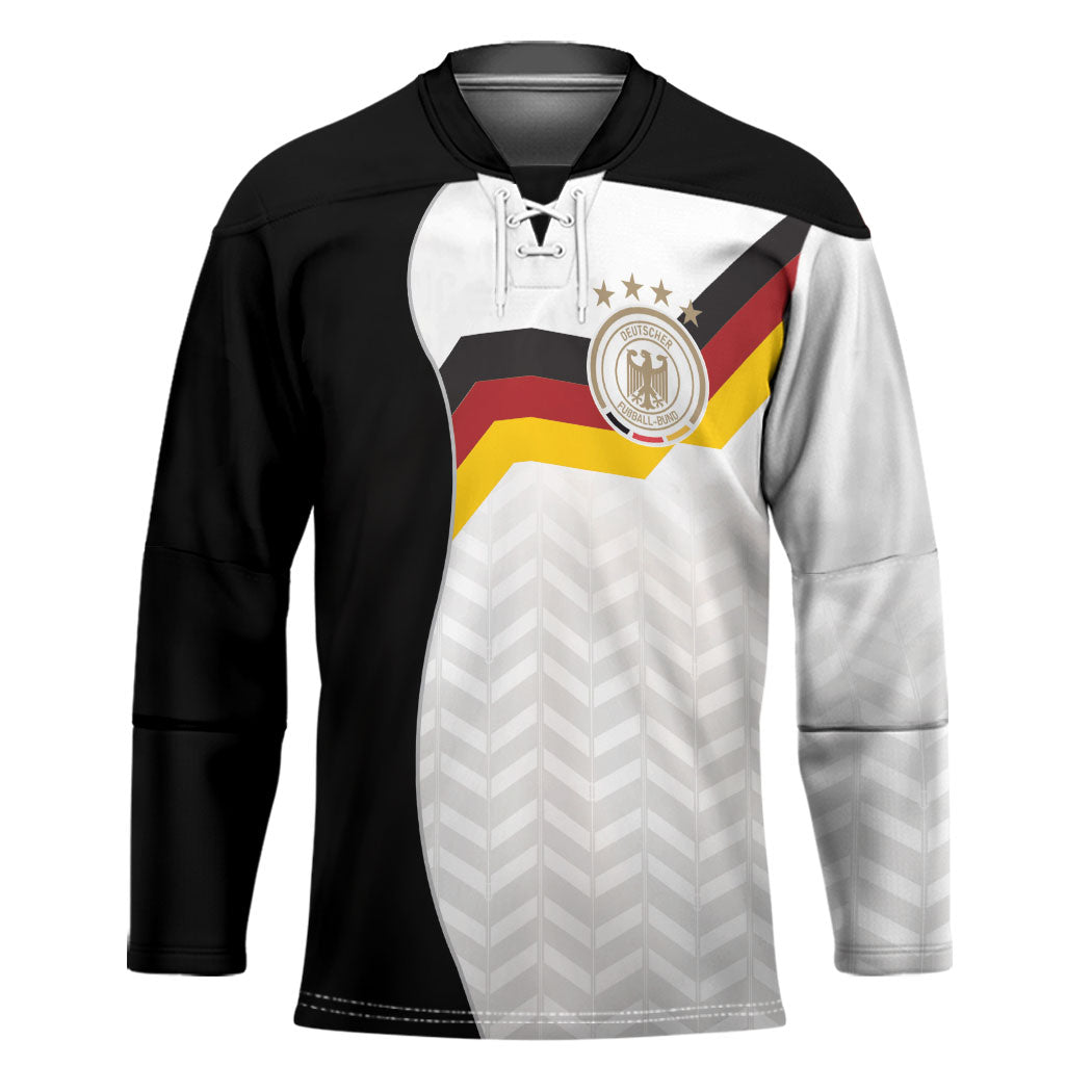 Custom Germany Football Hockey Jersey Black Eagle Glory 2026 Fan Edition
