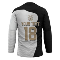 Custom Germany Football Hockey Jersey Black Eagle Glory 2026 Fan Edition