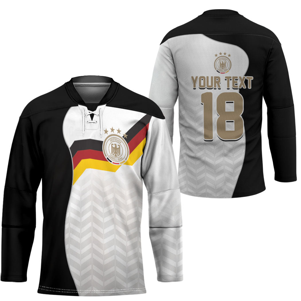 Custom Germany Football Hockey Jersey Black Eagle Glory 2026 Fan Edition